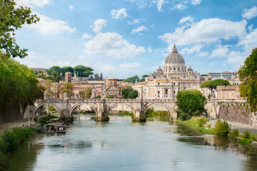 Fototapeta na wymiar View of St. Peter's Basilica