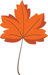 Flat Fall Leaf Leaves Decoration