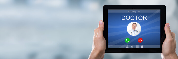 Hands Showing Digital Tablet