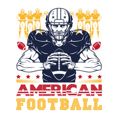 Football Design Perfect For T-shirt And Others