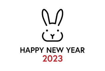 2023　年賀状　卯