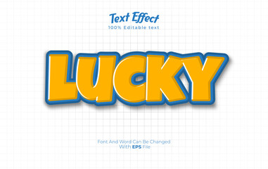 editable 3d text effect with white background 