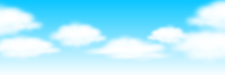 sky and fluffy clouds, beautiful blue sky for background