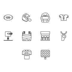 Obraz premium american football icon set