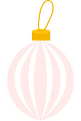 Christmas ornaments. Garlands, flags, labels, bubbles, ribbons and stickers. Collection of Merry Christmas decorative icons.