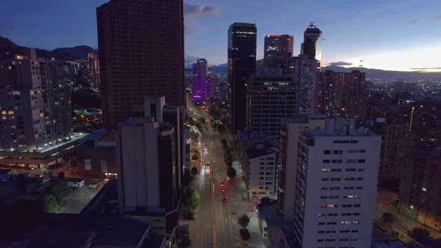 paisaje de Noche en Bogot&aacute;  (Colombia)