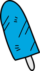Hand Drawn ice cream stick illustration
