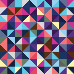 Abstract Bauhaus geometric pattern background, vector circle, triangle and square lines color art design. Colorful Bauhaus pattern background