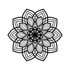 Ornamental round mandala pattern.Round backgrounds for the greeting cards, invitation, tattoo template, business style, cards or else. Vector illustration