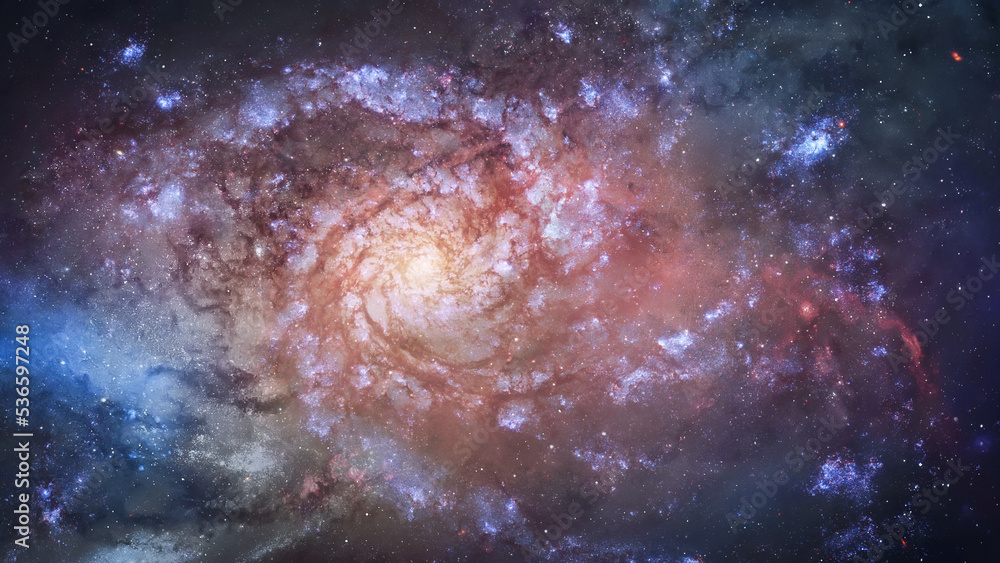 Aufkleber Space with stars in sky. Galaxy and nebula. Deep space. Astronomy wallpaper. Elements of this image furnished by NASA