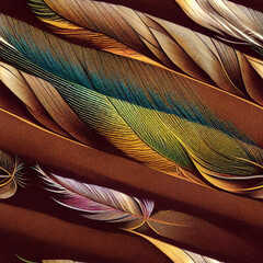 Seamless feather texture, pattern