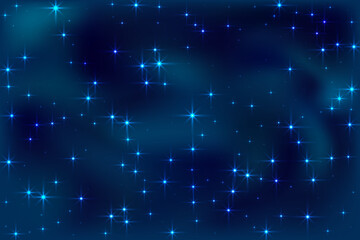 Obraz premium Night shining sky star dust vector background. Many celestial stellar particles.