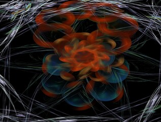 Imaginatory fractal abstract background Image