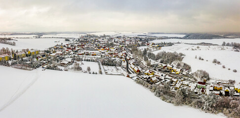 Blick über Königerode im Winter