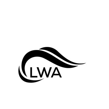 LWA letter logo. LWA blue image. LWA Monogram logo design for entrepreneur and business. LWA best icon.
