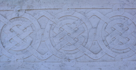 detail of the wall of a mosque.