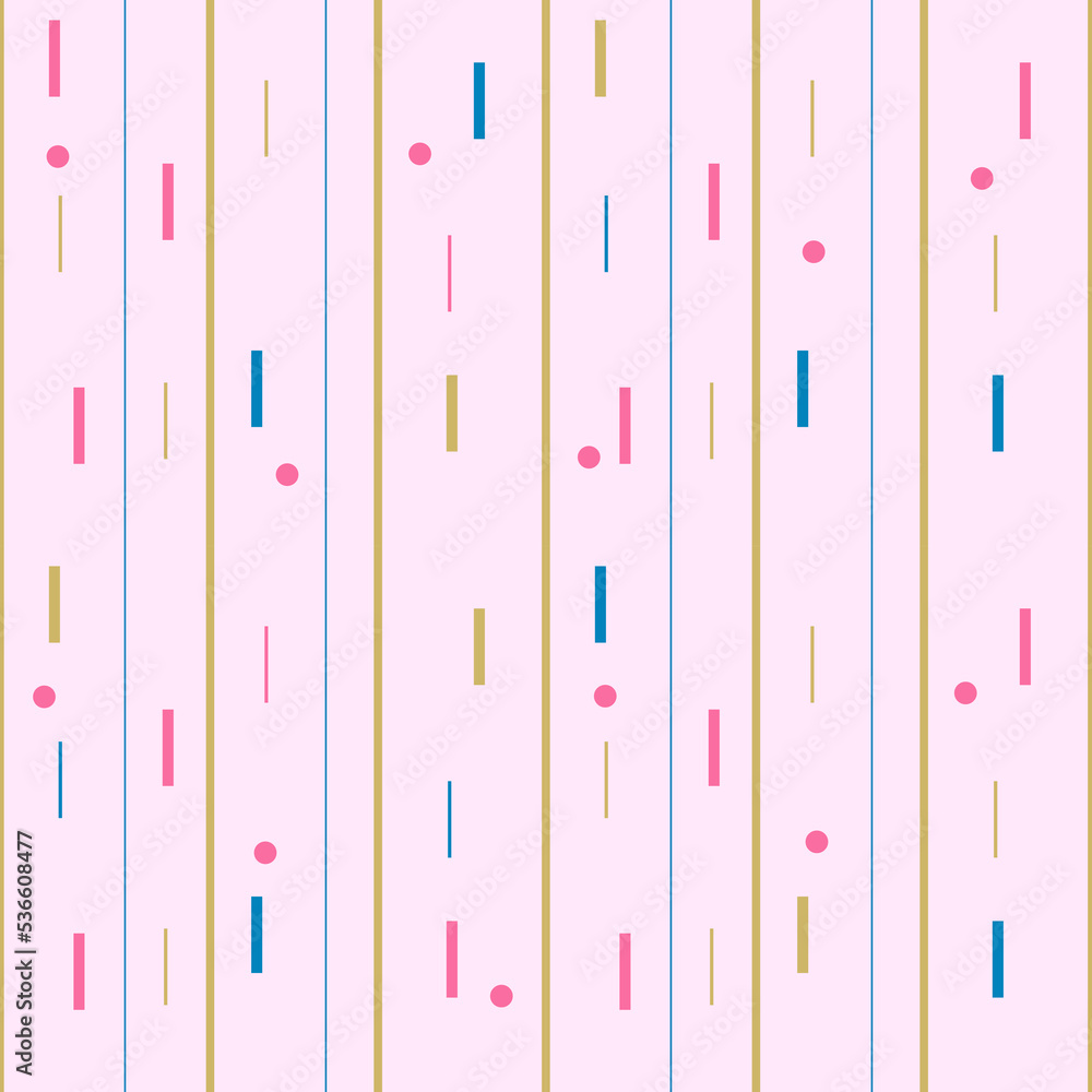 Poster seamless geometric pattern. beautiful seamless pattern on a soft pink background. vector eps 10