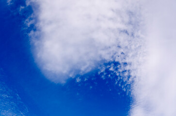 blue sky with white clouds