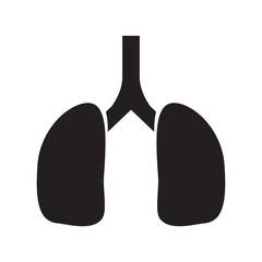 lungs icon vector design template
