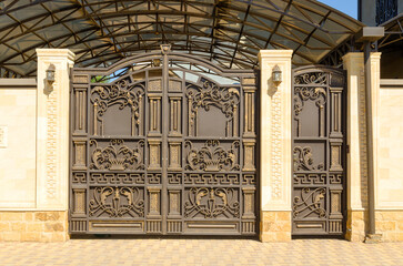 iron gate with wicket
