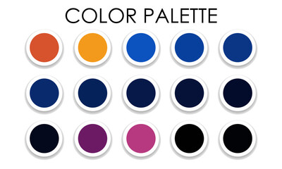 Large palette of colors. Vector