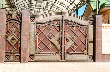 iron gate with wicket