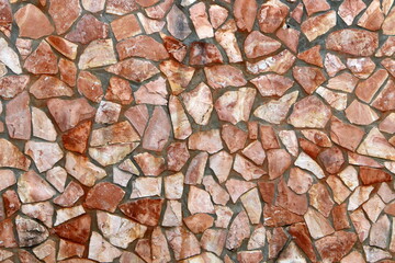 High wall made of stone and concrete.