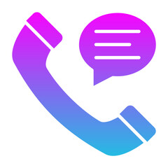 Communication Glyph Gradient Icon