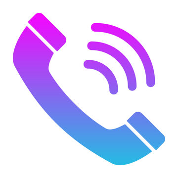 Phone Ringing Glyph Gradient Icon