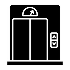 Elevator Glyph Icon