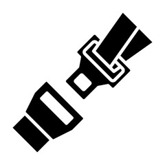 Seat Belt Glyph Icon