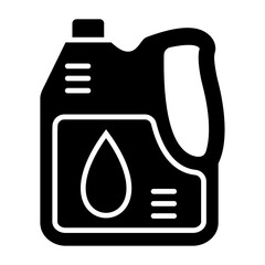 Oil Canister Glyph Icon
