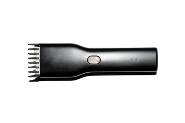 Electric hair clipper on a white background.The clipper is wireless.The clipper is rechargeable. - obrazy, fototapety, plakaty