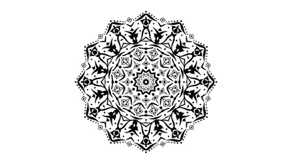 Black vintage mandala, mandala vector, Luxury mandala design with black  vector background  vintage abstract floral pattern