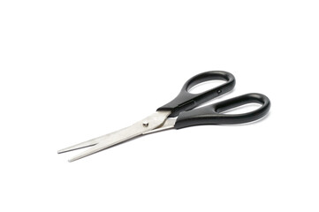scissors with black handles on a white background
