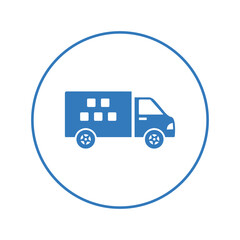 Logistics business delivery cargo icon | Circle version icon |