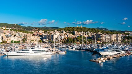 Fototapeta na wymiar Marina in Palma De Mallorca, Spain, Europe