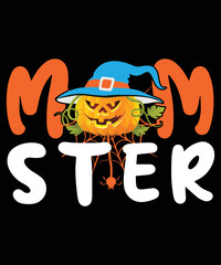 Happy Halloween Mom Ster T-Shirt, Halloween Mom Shirt, Halloween Pumpkin Hat Shirt, Halloween Mother Shirt, Halloween Hat Shirt Print Template © Depiction