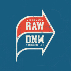 Raw Denim - Tee Design For Printing. Good For Poster, Wallpaper, T-Shirt, Gift.