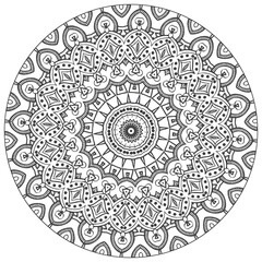 mandala coloring book for adults. oriental vector. ornament round mandala  Perfect for use in any other kind of design.