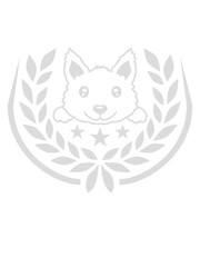 Sterne Lorbeerkranz Hund Design 