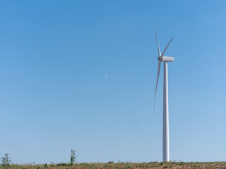 wind turbine and sky