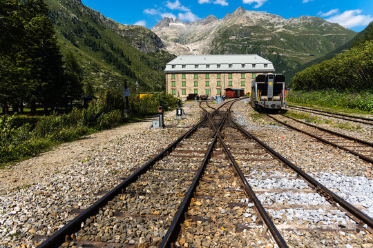 Rails tracks in Gletsch