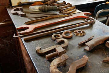 old rusty tools