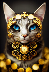 A Cat God Warrior AI Generated
