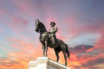 Statue of Ataturk, the founder of modern Turkey, capital city, Ankara 