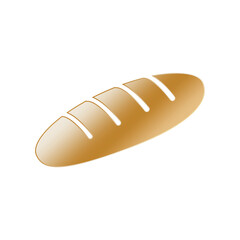Bread icon 3D design template