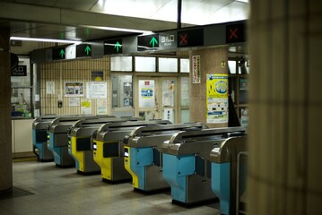 地下鉄の改札