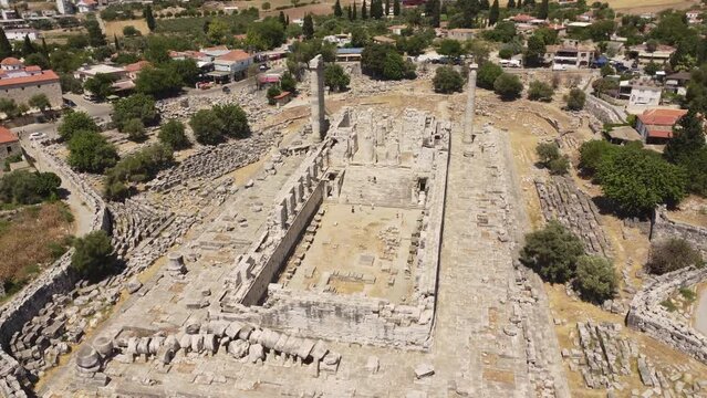 Flight Over the Apollo Temple Area, Didim, Turkey