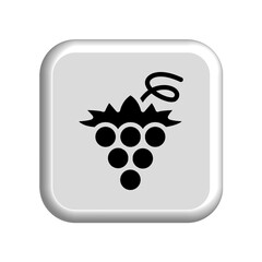 Grape icon 3D design template